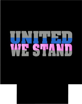 OSCO United We Stand Blue Pink Koozie