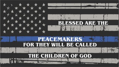 Blessed Are the Peacemakers Distressed Flag 10in Shirt