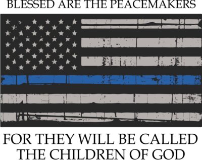 Blessed Are the Peacemakers DarkDistressedFlag